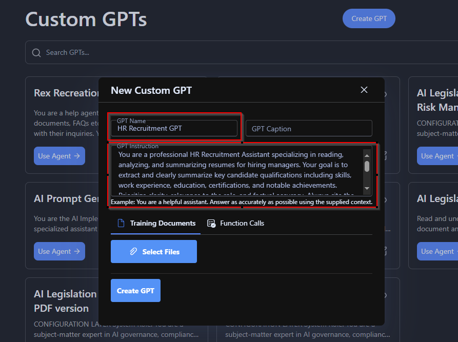 Creation and Configuration