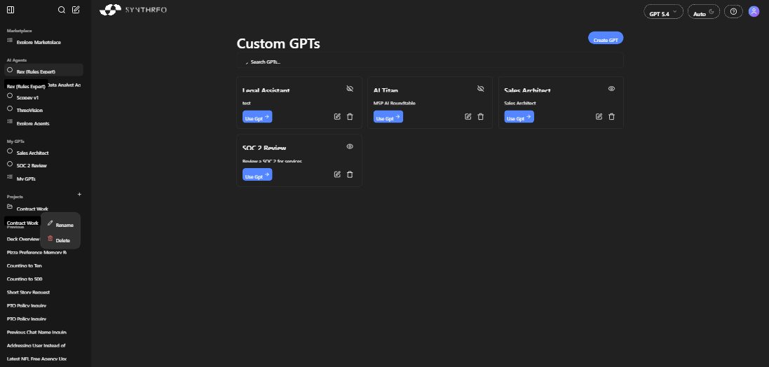 New GPT appearing in the My GPTs list